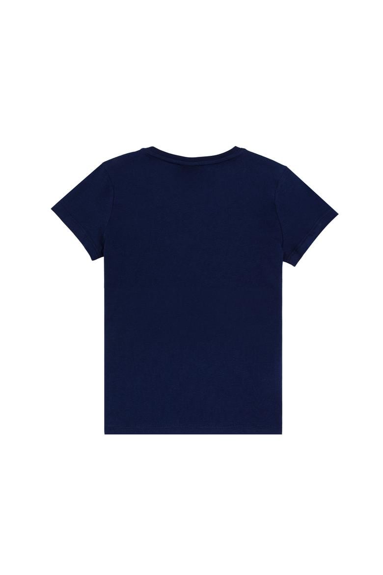 Erkek Çocuk Lacivert Basic Bisiklet Yaka Tişört - 50263194012