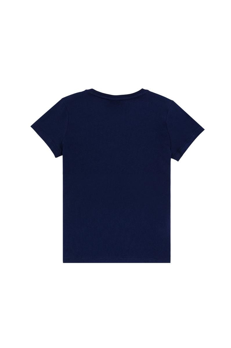 Erkek Çocuk Lacivert Basic Bisiklet Yaka Tişört