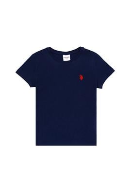 Erkek Çocuk Lacivert Basic Bisiklet Yaka Tişört - 50263194012