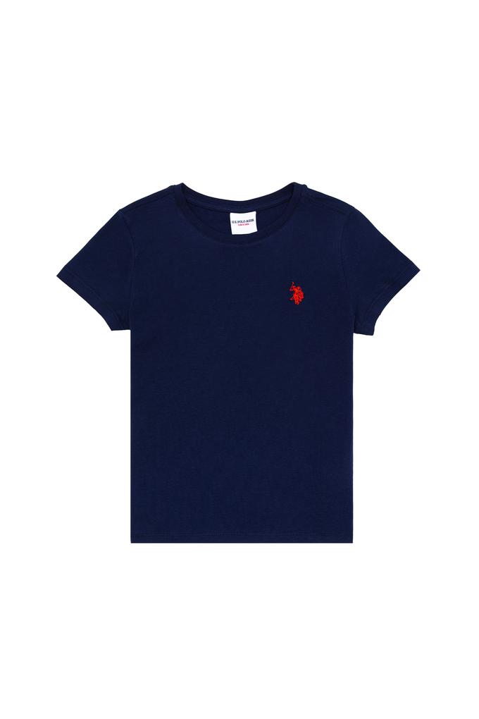 Erkek Çocuk Lacivert Basic Bisiklet Yaka Tişört