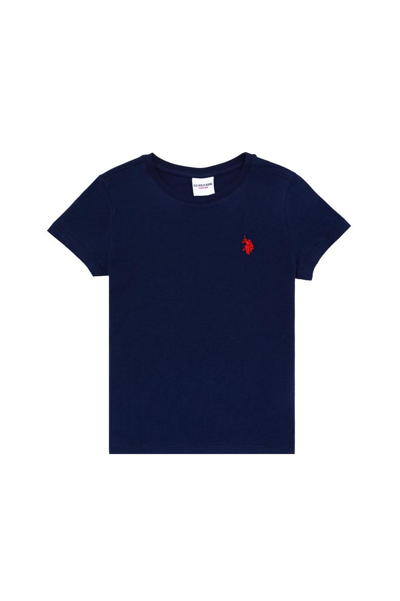 Erkek Çocuk Lacivert Basic Bisiklet Yaka Tişört