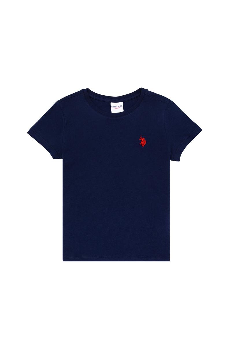 Erkek Çocuk Lacivert Basic Bisiklet Yaka Tişört