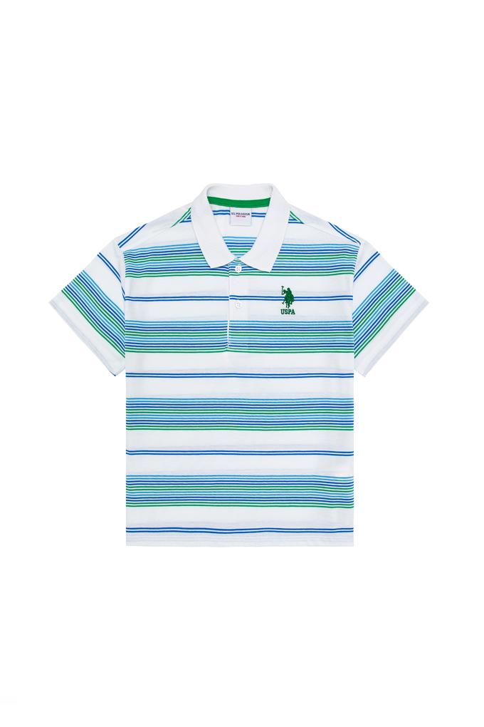 Erkek Çocuk Beyaz Polo Yaka Tişört