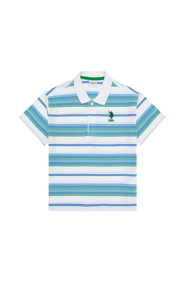 Erkek Çocuk Beyaz Polo Yaka Tişört