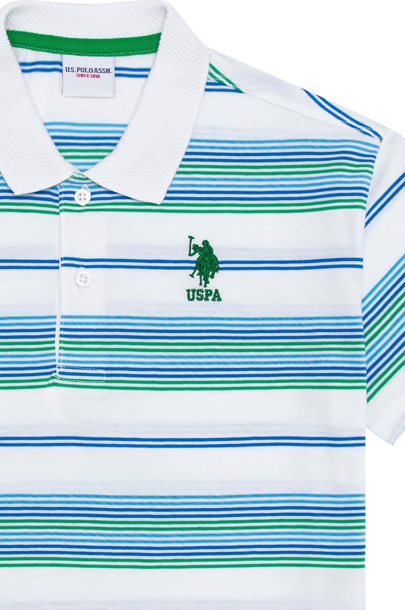 Erkek Çocuk Beyaz Polo Yaka Tişört