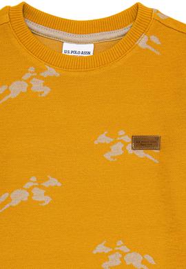 Çocuk Safran Bisiklet Yaka Sweatshirt - 50256402012