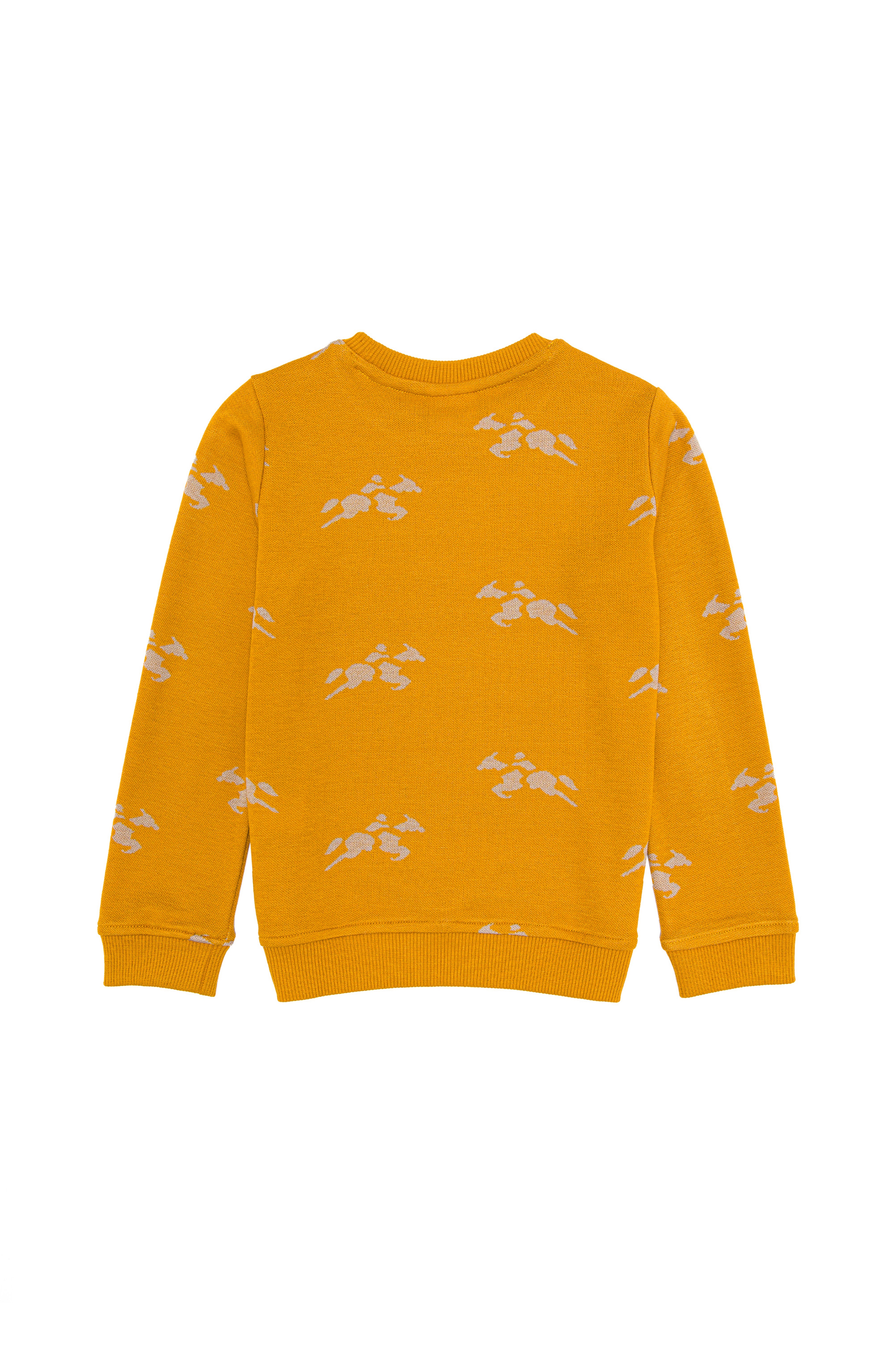 Çocuk Safran Bisiklet Yaka Sweatshirt