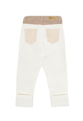 Kız Çocuk Krem Jean Pantolon - 50263902022