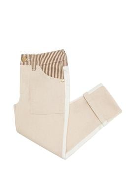 Kız Çocuk Krem Jean Pantolon - 50263902022