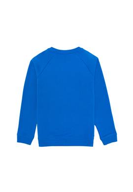 Çocuk Kobalt Mavi Basic Bisiklet Yaka Sweatshirt - 50273756315