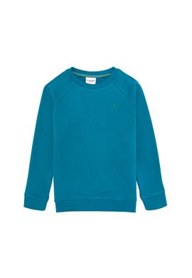 Çocuk Petrol Basic Bisiklet Yaka Sweatshirt - 50273756323