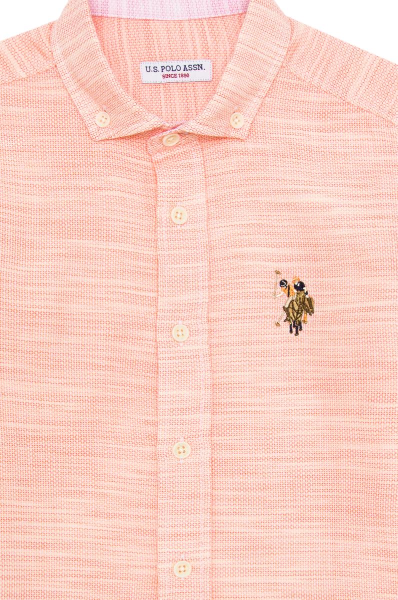 Erkek Çocuk Turuncu Uzun Kollu Gömlek