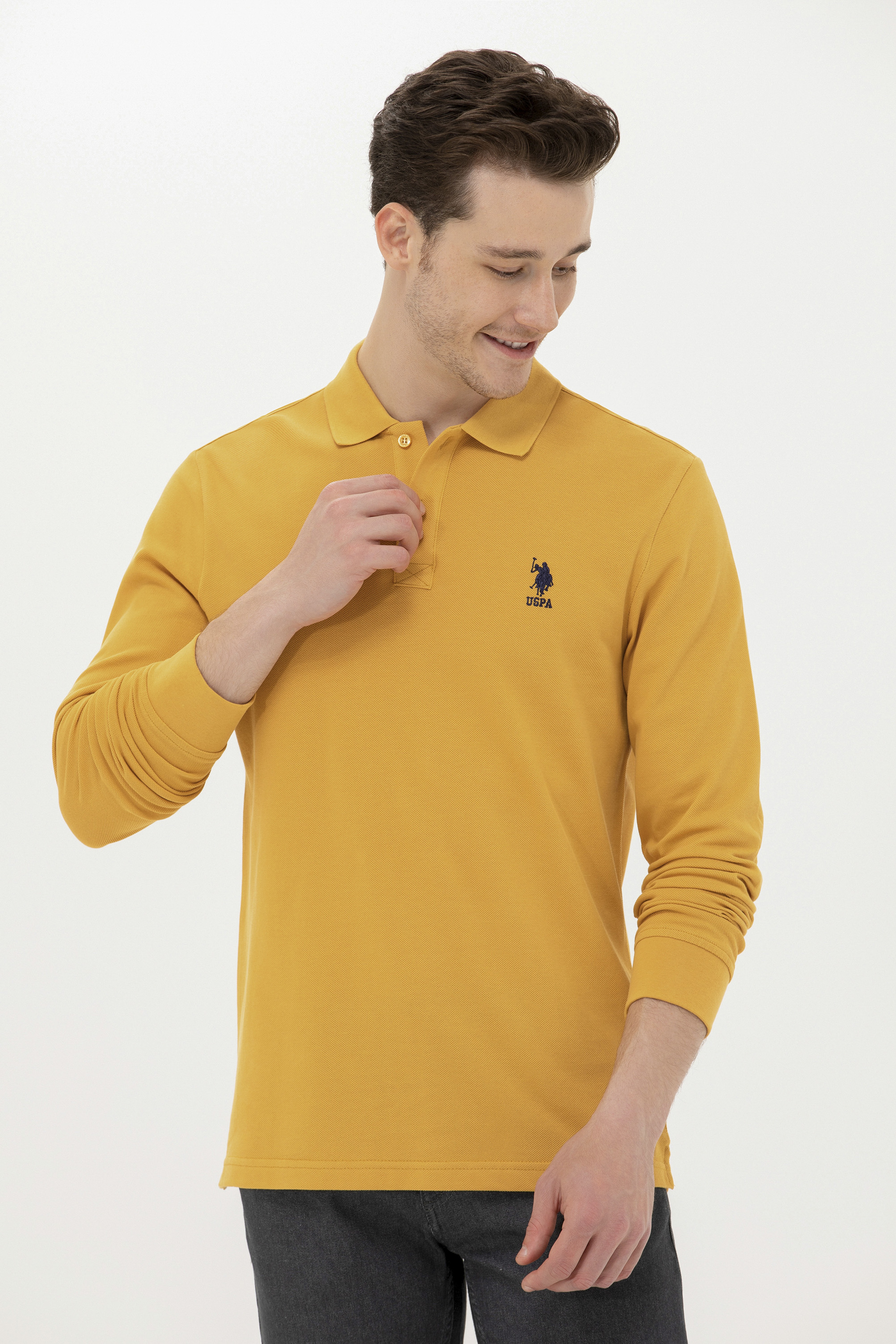 Erkek Safran Basic Sweatshirt