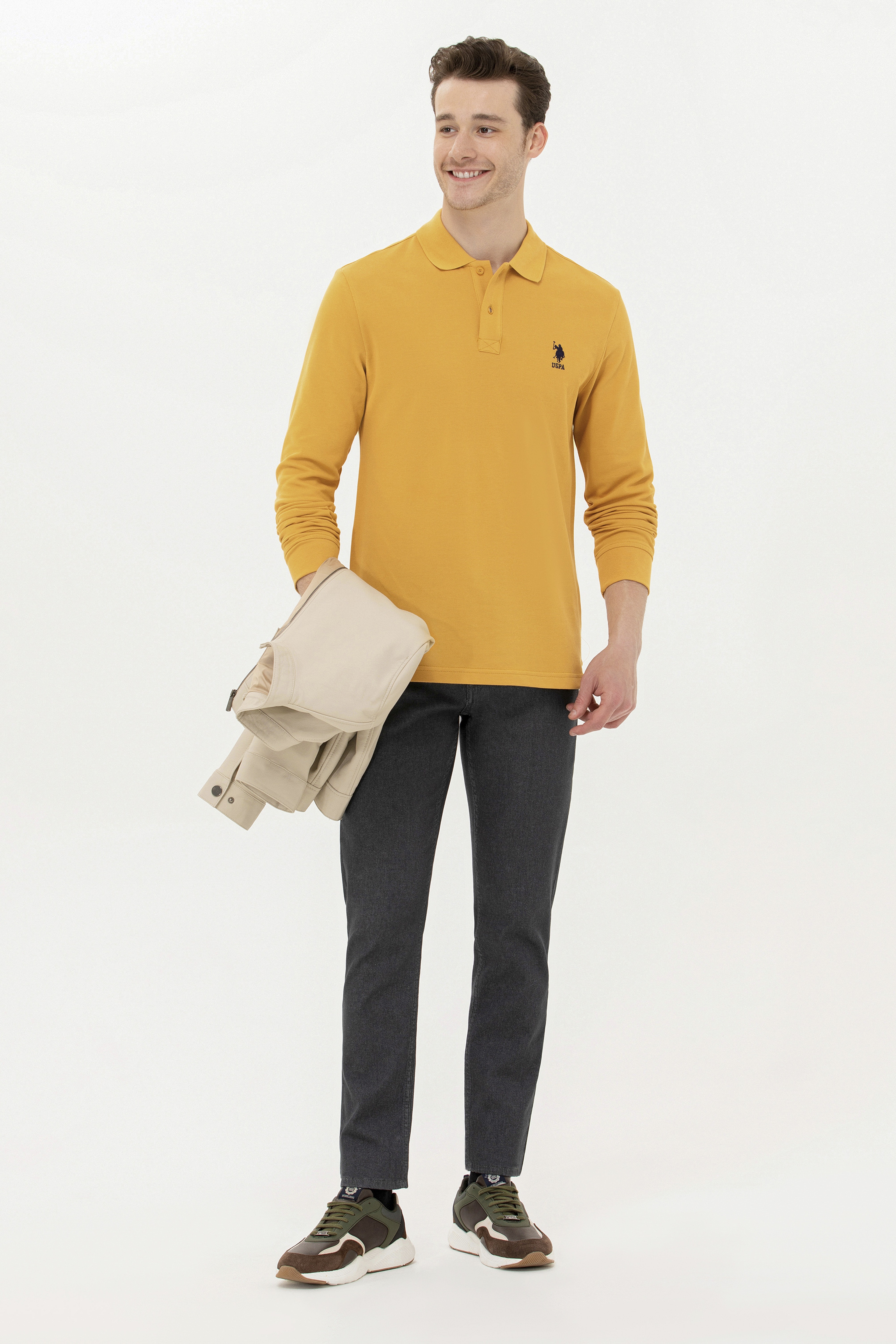 Erkek Safran Basic Sweatshirt - Image 4
