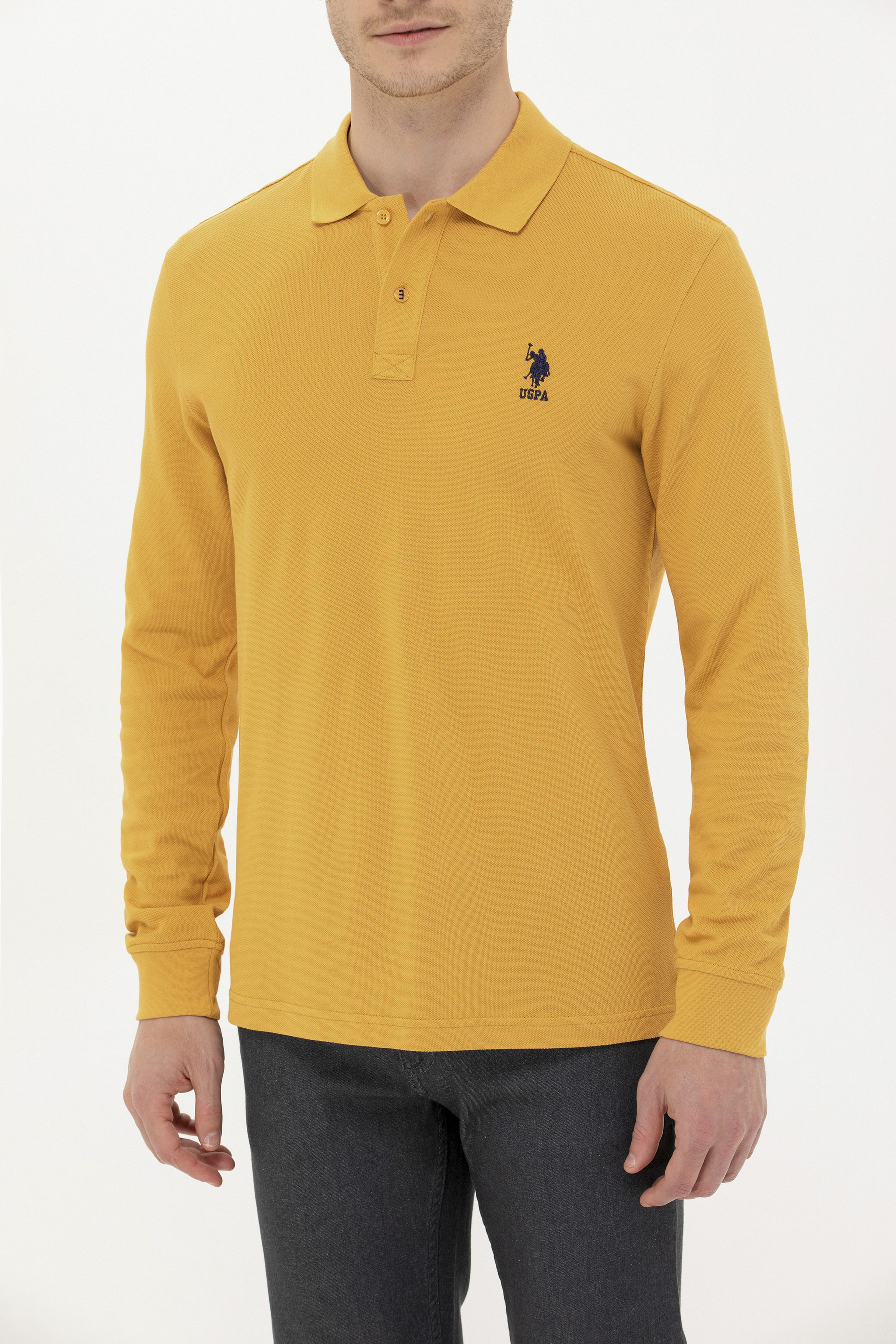 Erkek Safran Basic Sweatshirt