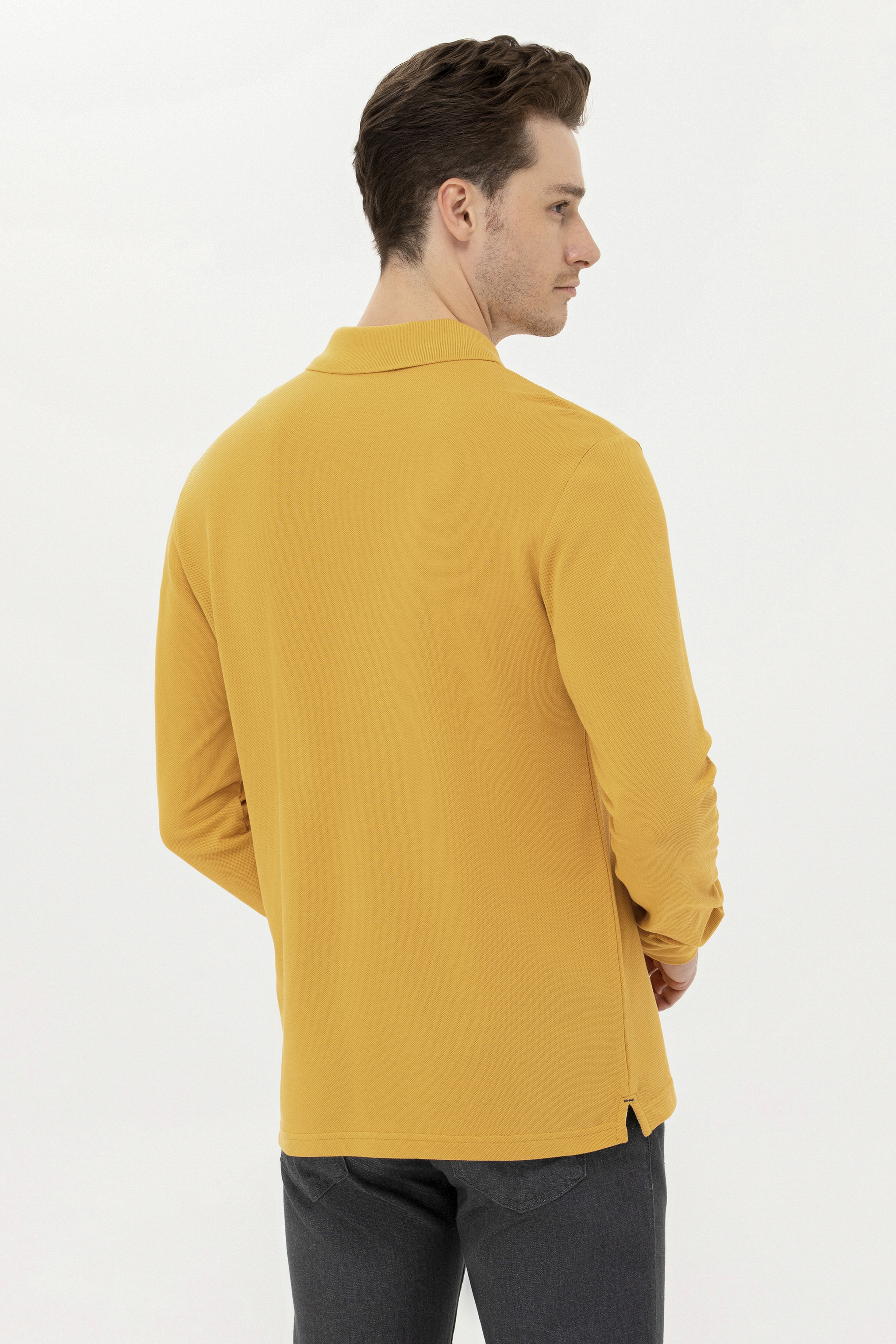 Erkek Safran Basic Sweatshirt