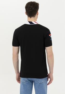 Erkek Siyah Basic Polo Yaka Tişört - 50263005121
