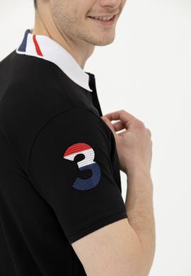 Erkek Siyah Basic Polo Yaka Tişört - 50263005121