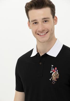 Erkek Siyah Basic Polo Yaka Tişört - 50263005121