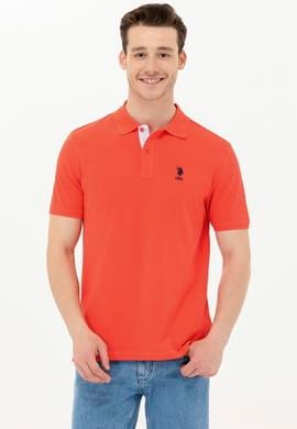 Erkek Kırmızı Basic Polo Yaka Tişört - 50263236213
