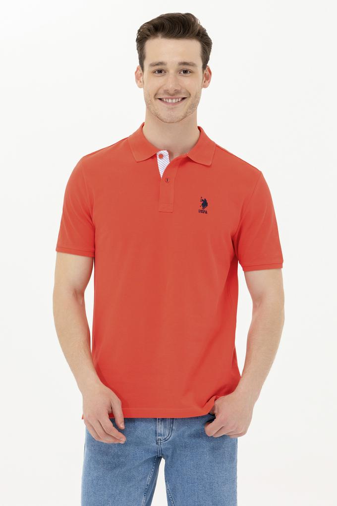 Erkek Kırmızı Basic Polo Yaka Tişört