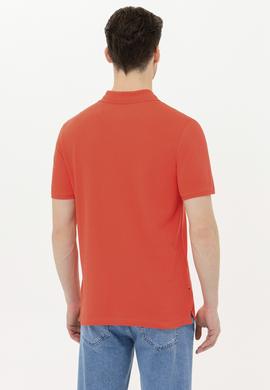 Erkek Kırmızı Basic Polo Yaka Tişört - 50263236213