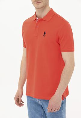Erkek Kırmızı Basic Polo Yaka Tişört - 50263236213