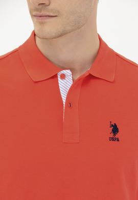 Erkek Kırmızı Basic Polo Yaka Tişört - 50263236213