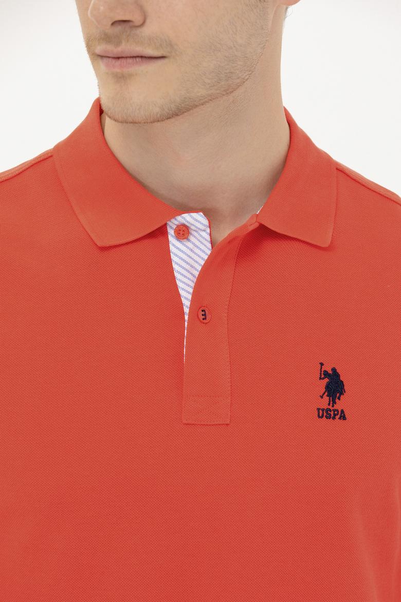 Erkek Kırmızı Basic Polo Yaka Tişört - 50263236213