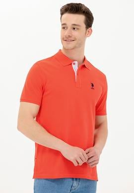 Erkek Kırmızı Basic Polo Yaka Tişört - 50263236213