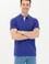 Erkek Mavi Basic Polo Yaka Tişört