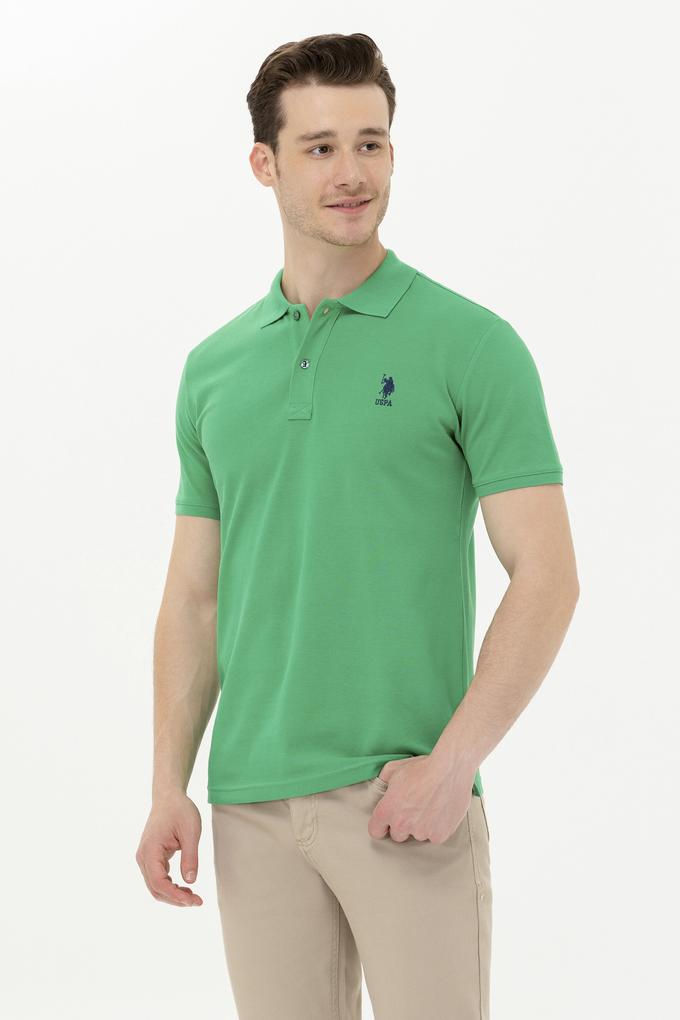 Erkek Yeşil Basic Polo Yaka Tişört