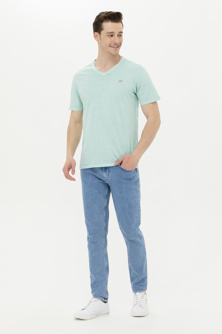 Erkek Nil Basic V Yaka Tişört - 50263474102