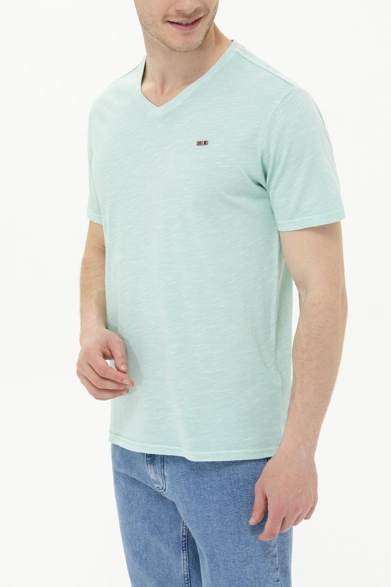 Erkek Nil Basic V Yaka Tişört - 50263474102