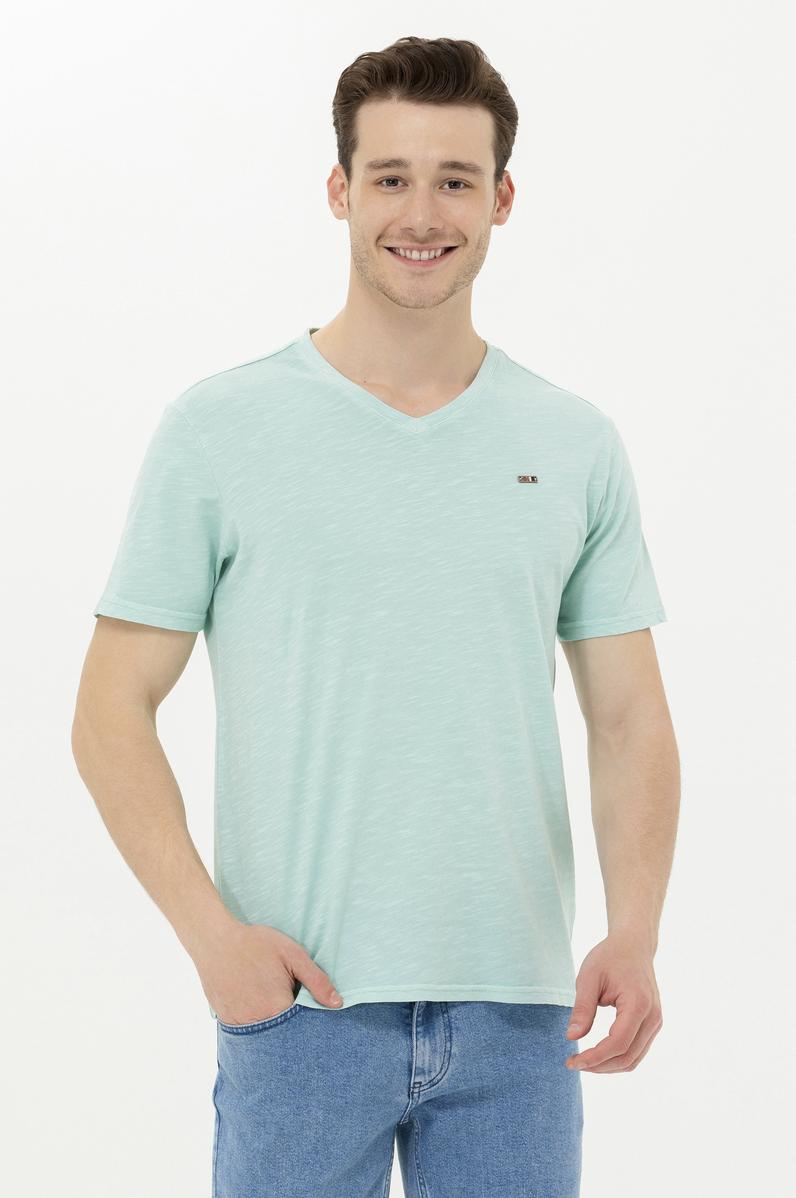 Erkek Nil Basic V Yaka Tişört