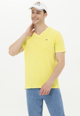 Erkek Citron Basic V Yaka Tişört - 50263474190