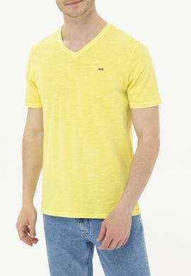 Erkek Citron Basic V Yaka Tişört - 50263474190