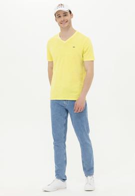 Erkek Citron Basic V Yaka Tişört - 50263474190