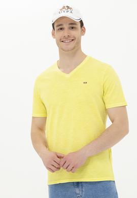 Erkek Citron Basic V Yaka Tişört - 50263474190