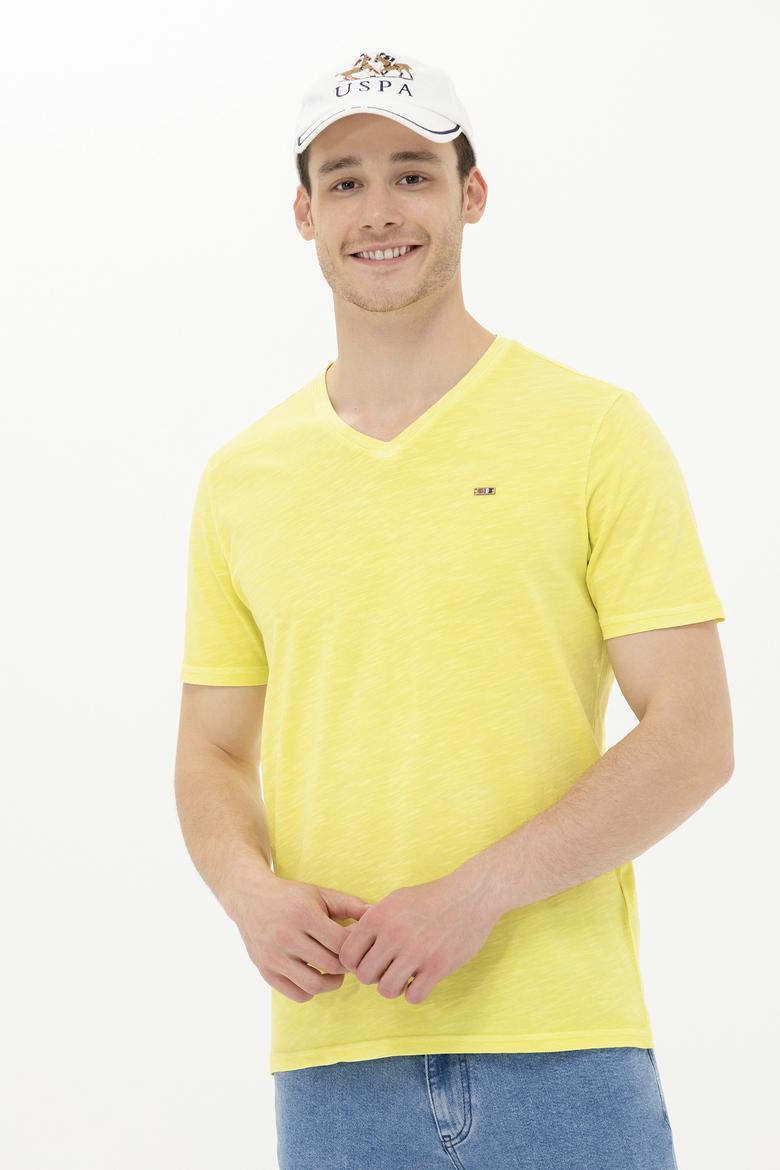 Erkek Citron Basic V Yaka Tişört - 50263474190