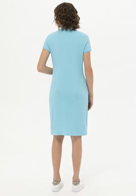 Kadın Turkuaz Örme Elbise - 50246277134