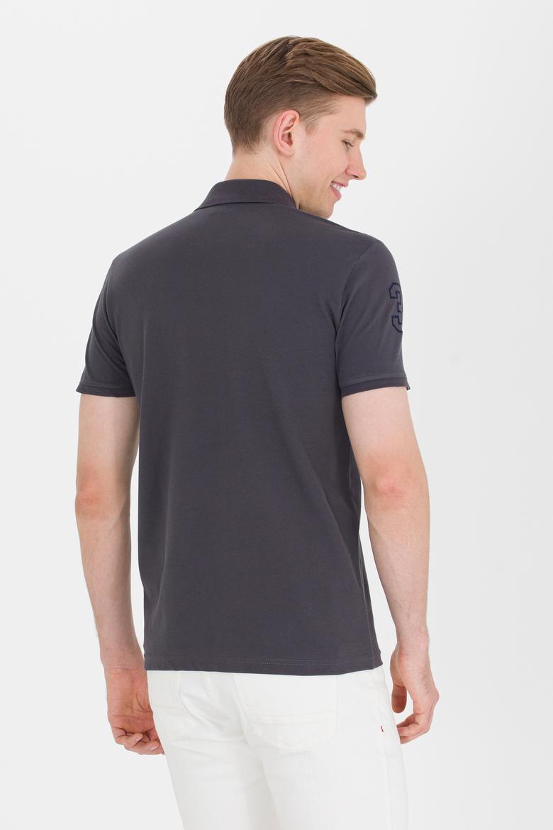 Erkek Antrasit Basic Polo Yaka Tişört - 50264891196