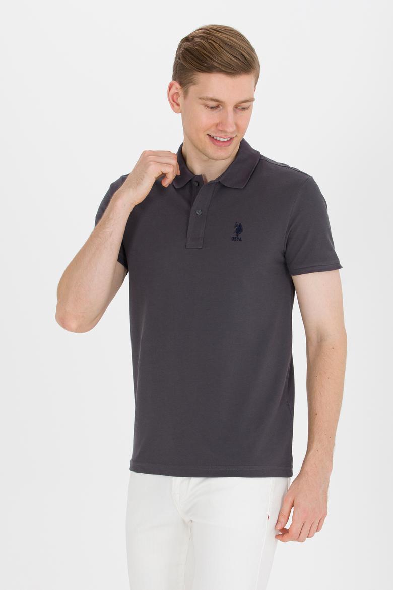 Erkek Antrasit Basic Polo Yaka Tişört