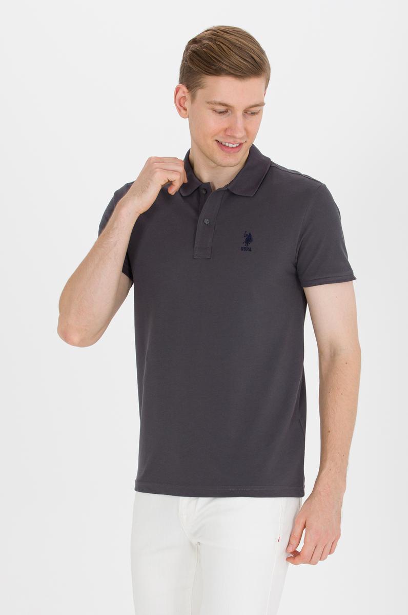 Erkek Antrasit Basic Polo Yaka Tişört