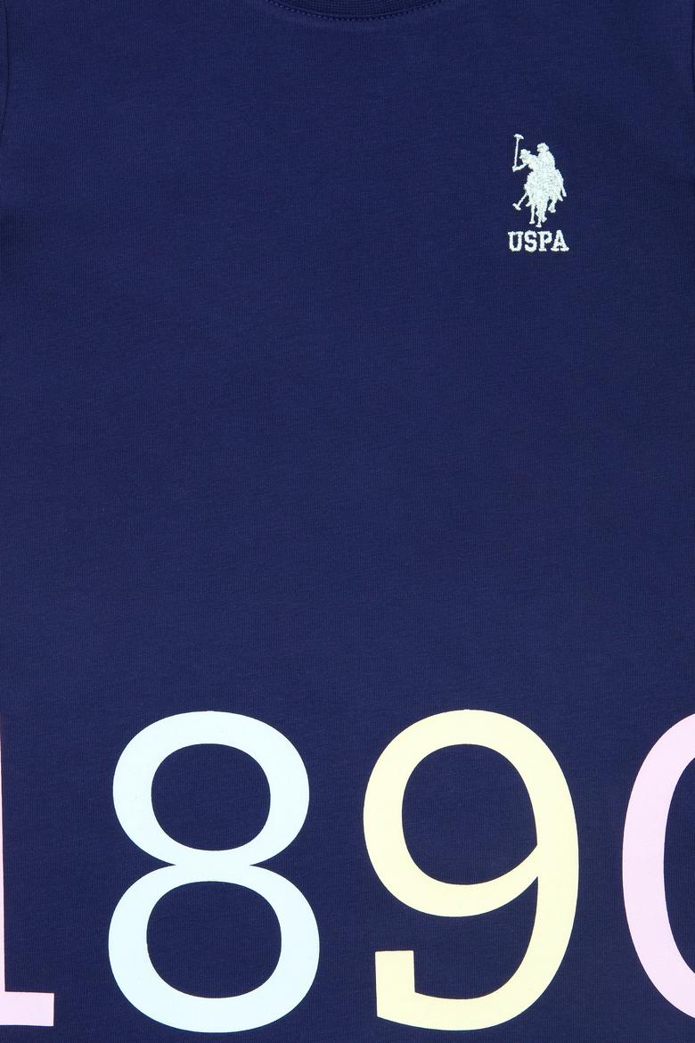 Çocuk Lacivert Bisiklet Yaka Tişört - 50265975020