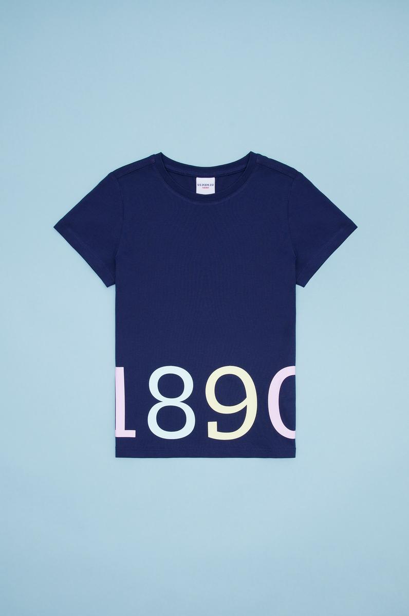 Çocuk Lacivert Bisiklet Yaka Tişört