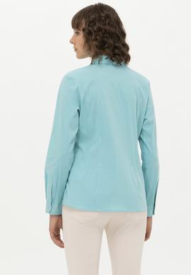 Kadın Mint Uzun Kollu Basic Gömlek - 50262883041