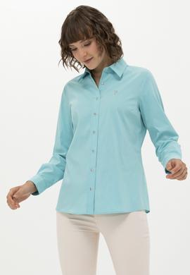 Kadın Mint Uzun Kollu Basic Gömlek - 50262883041
