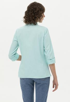Kadın Mint Uzun Kollu Basic Gömlek - 50262887057