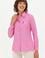 Kadın Pembe Uzun Kollu Basic Gömlek
